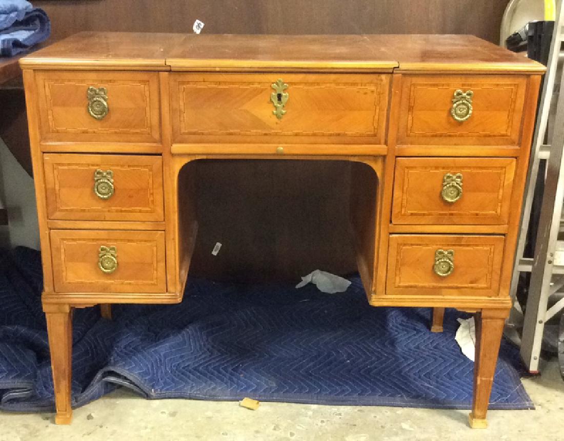 Louis XVI Style Inlaid Fruitwood Poudreuse (1 of 10)