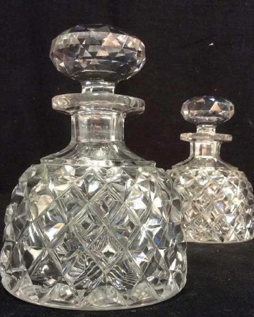 Pair Crystal Ship Decanters (1 of 10)