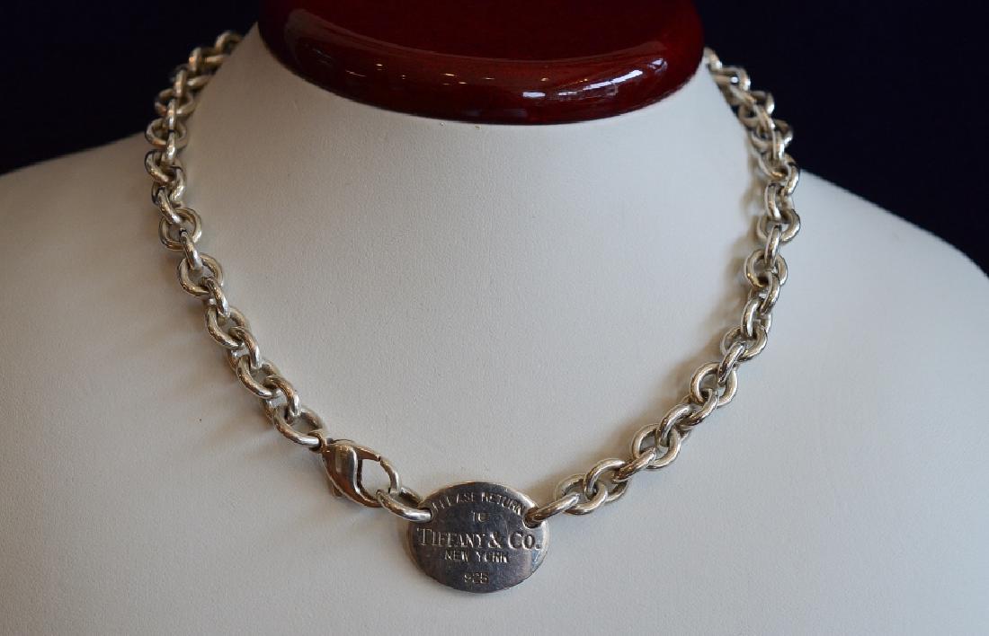 14" "Please Return to Tiffany" Sterling Necklace (1 of 2)