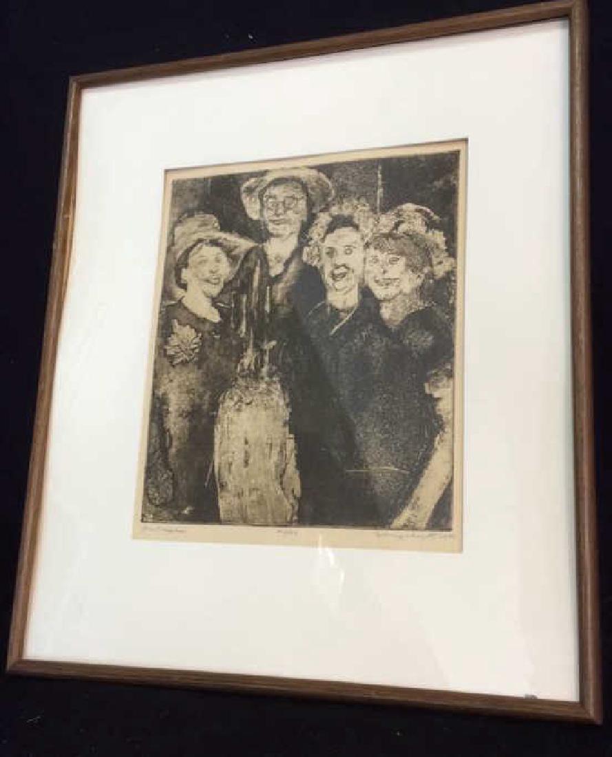 SIDNEY CHAFETZ Etching Entitled 'Hostesses' (1 of 10)