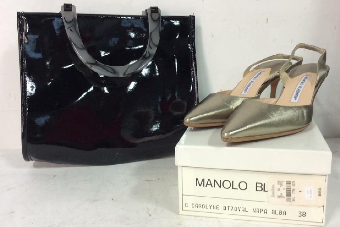 2 Ladies Accessories NEIMAN MARCUS Bag Plus Shoes (1 of 11)