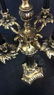 Pair Victorian Candelabra Style Metal Table Lamps - 10