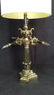Pair Victorian Candelabra Style Metal Table Lamps - 3