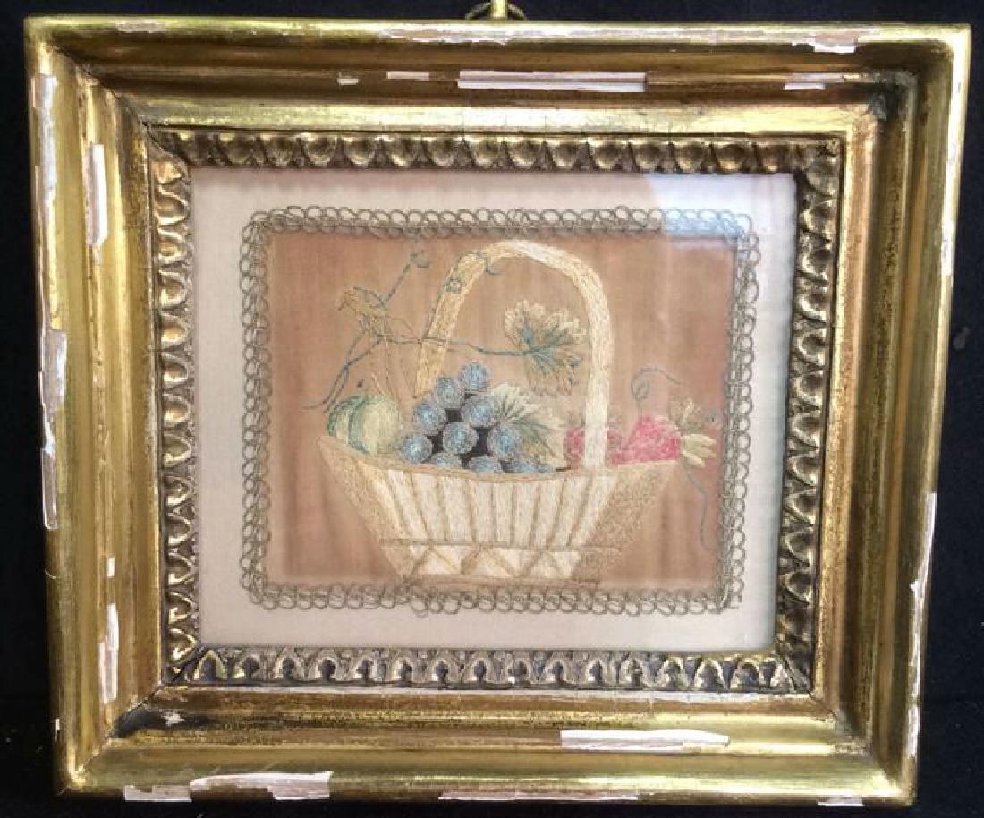 Framed Antique Fabric Artwork (1 of 7)