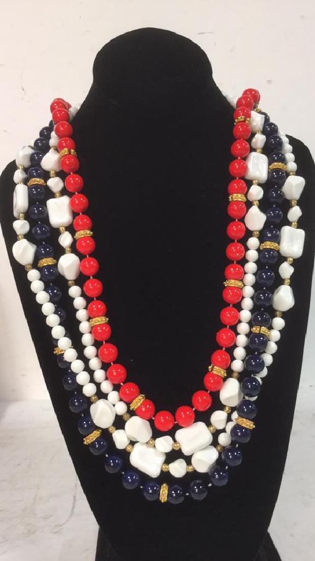 Lot 3 Estate Costume Beaded Necklace Jewelry (1 of 10)