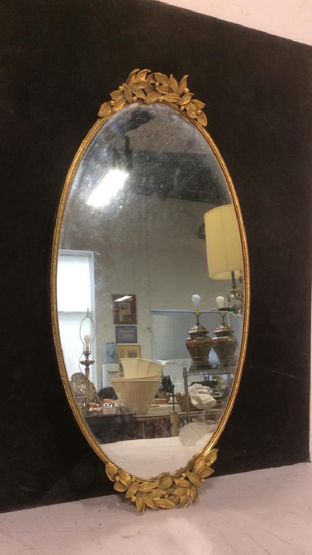 Mirrored Gold Tone Dresser Vanity Tray (1 of 10)