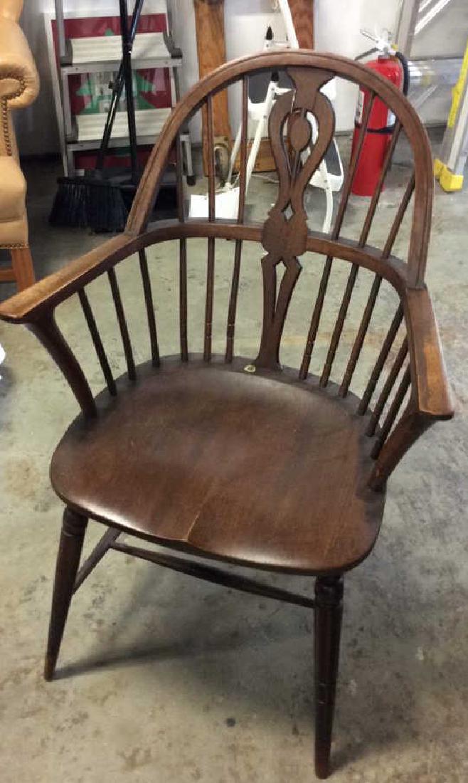 B.L. MARBLE Genuine Walnut Windsor Chair (1 of 10)