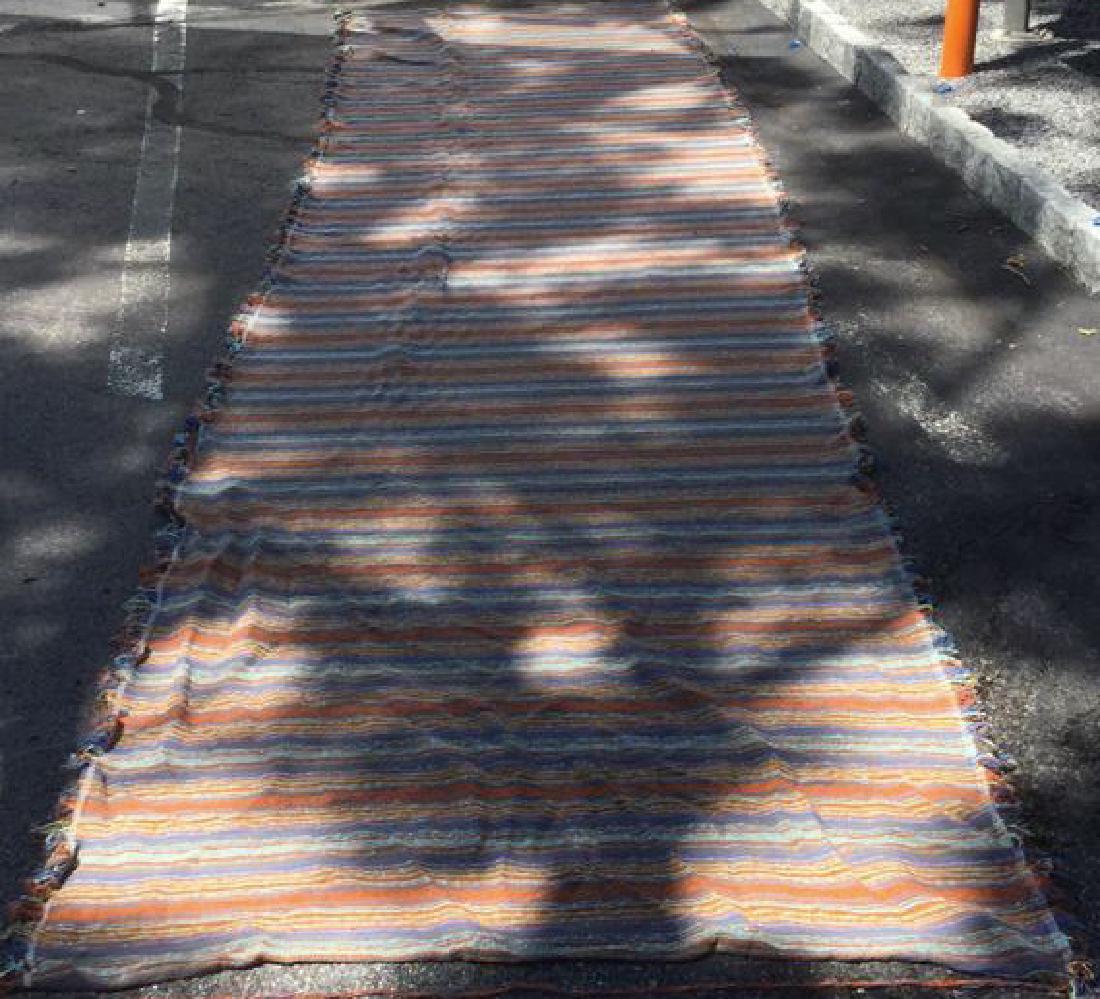 Large Fringed Striped Detailed Rug (1 of 10)