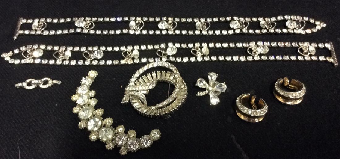 Lot 8 Asstd state Rhinestone Snippets & Jewelry (1 of 10)