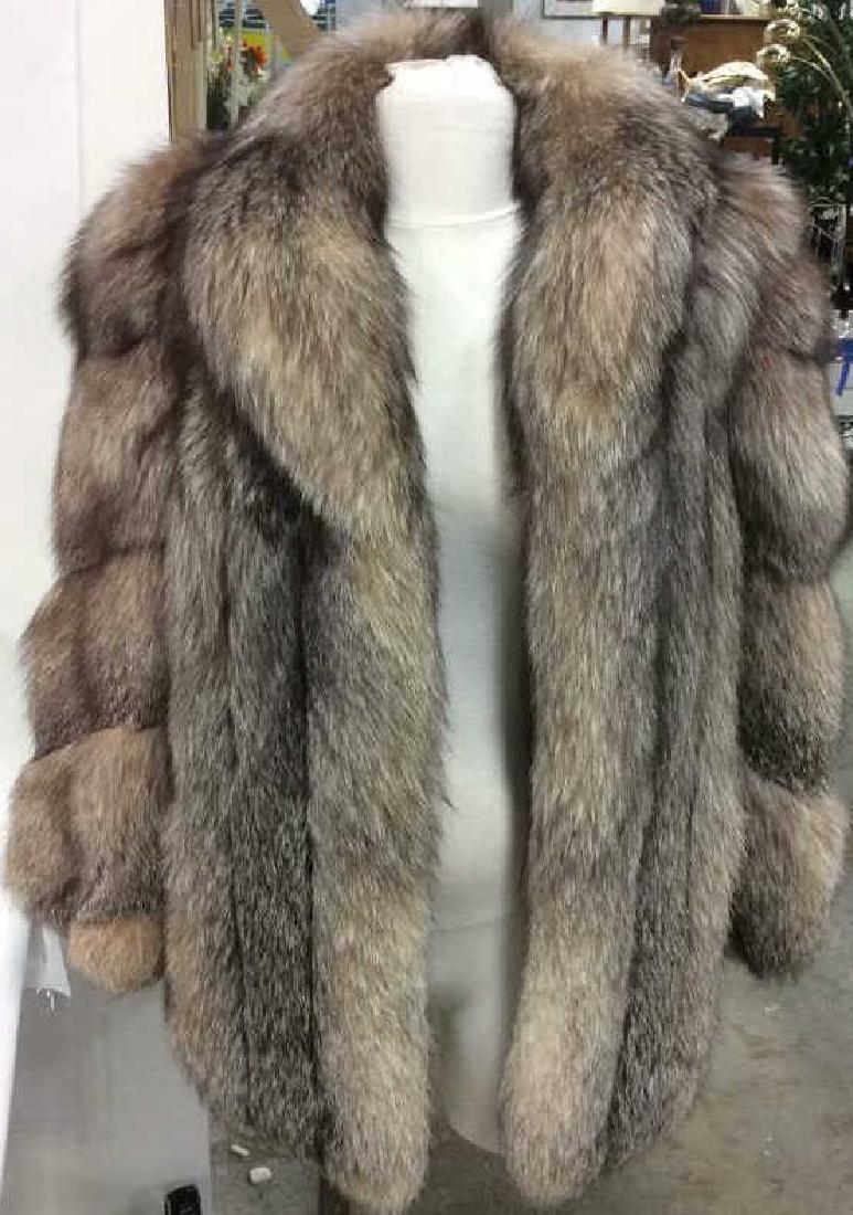 Silver Fox Fur Jacket (1 of 9)