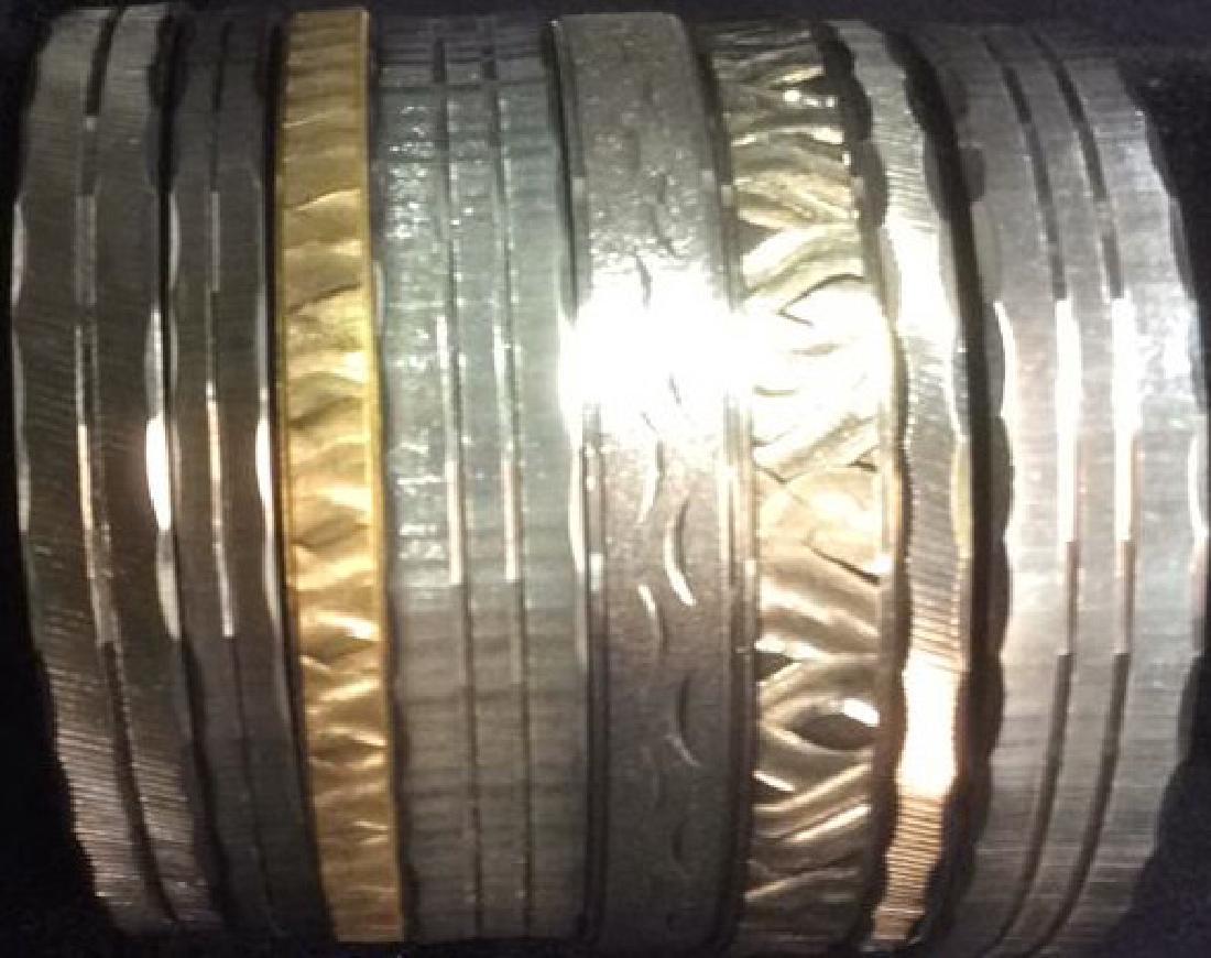 Group 8  Gold and Silver Toned Bangle Bracelets (1 of 6)