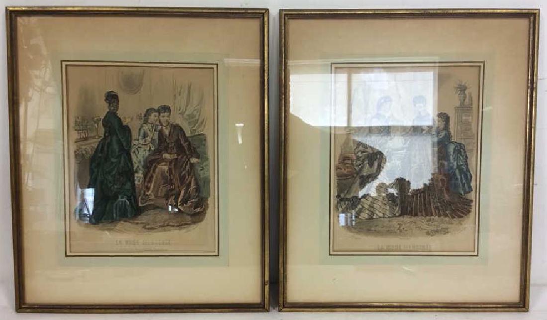Lot 2 LA MODE ILLUSTRÉ Framed Prints (1 of 10)