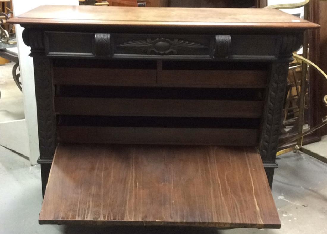 Antique Arts and Crafts Carved Sideboard (1 of 12)