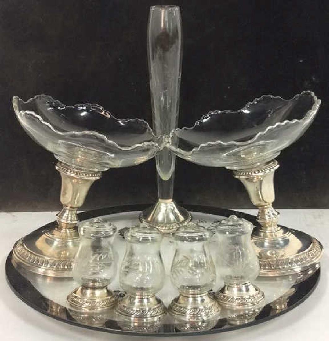 Lot 8 Weighted, Sterling Silver Tabletop Accs (1 of 10)