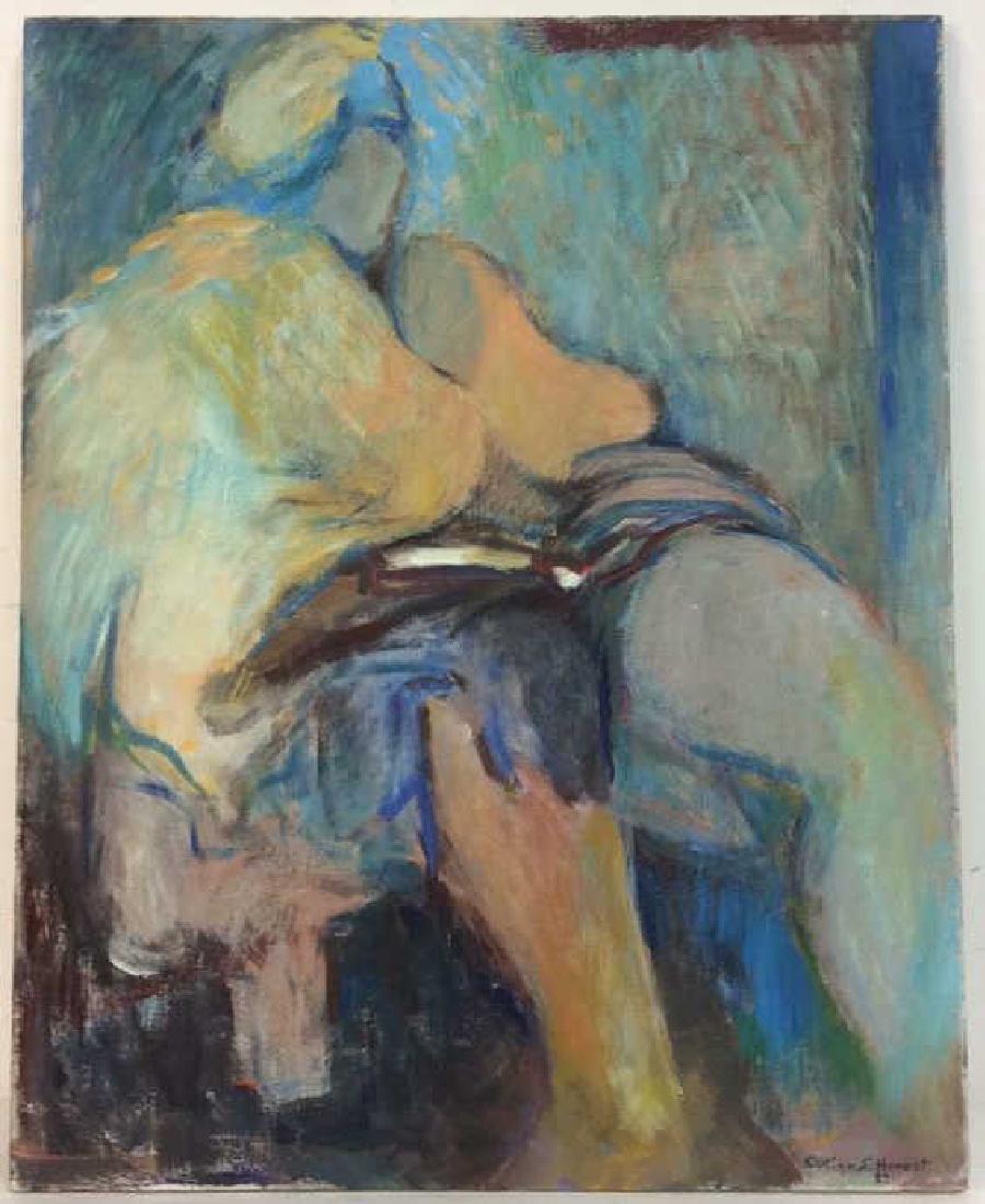 EVELYN S HONEST, Seted Woman Painting on (1 of 10)