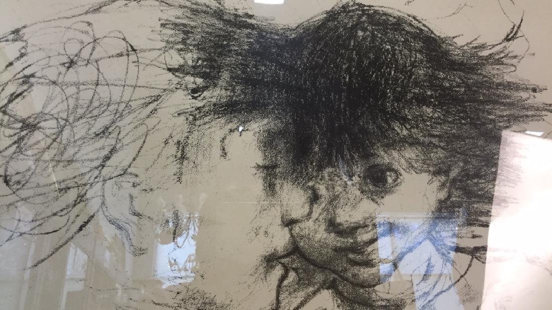 Framed Lithograph Loving Moment With Child (1 of 9)