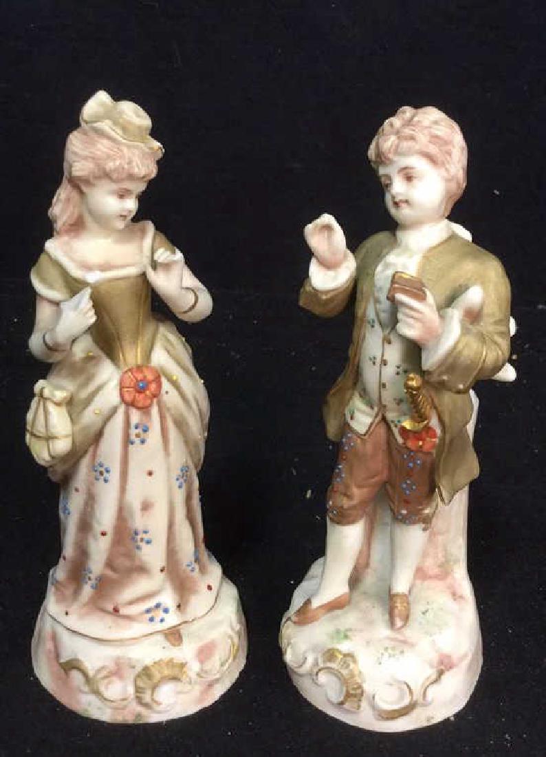 2 Victorian Style Ceramic Statuettes (1 of 5)