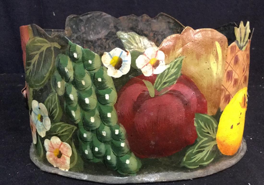 Hand Painted Tole Ware Planter (1 of 5)