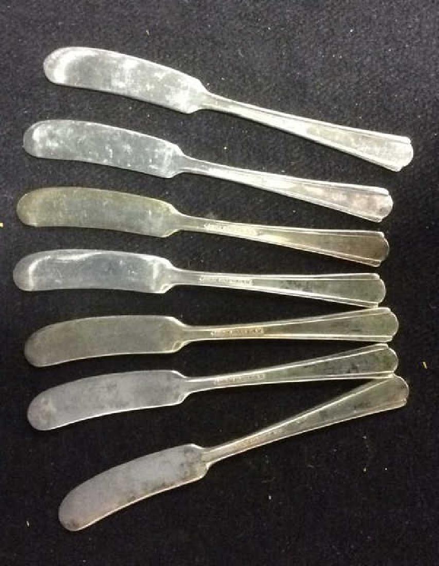 Set 7 Antique Silver Plate Butter Knives (1 of 6)