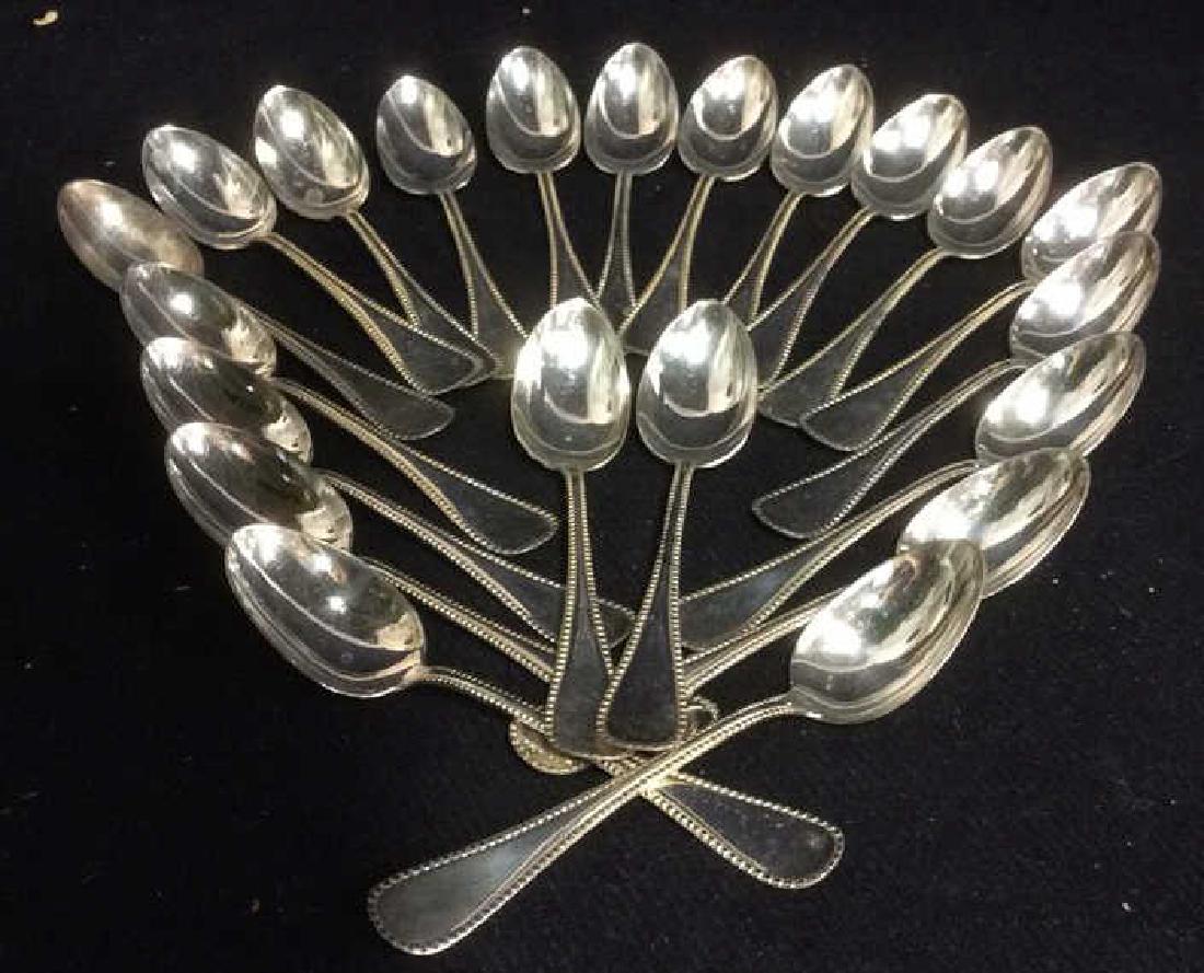 Sterling Plate Marked Set 21 Spoons (1 of 8)