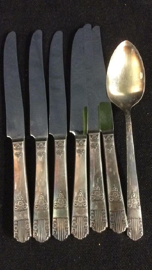 Vintage Silver Plate Knives and Serving Spoon (1 of 10)