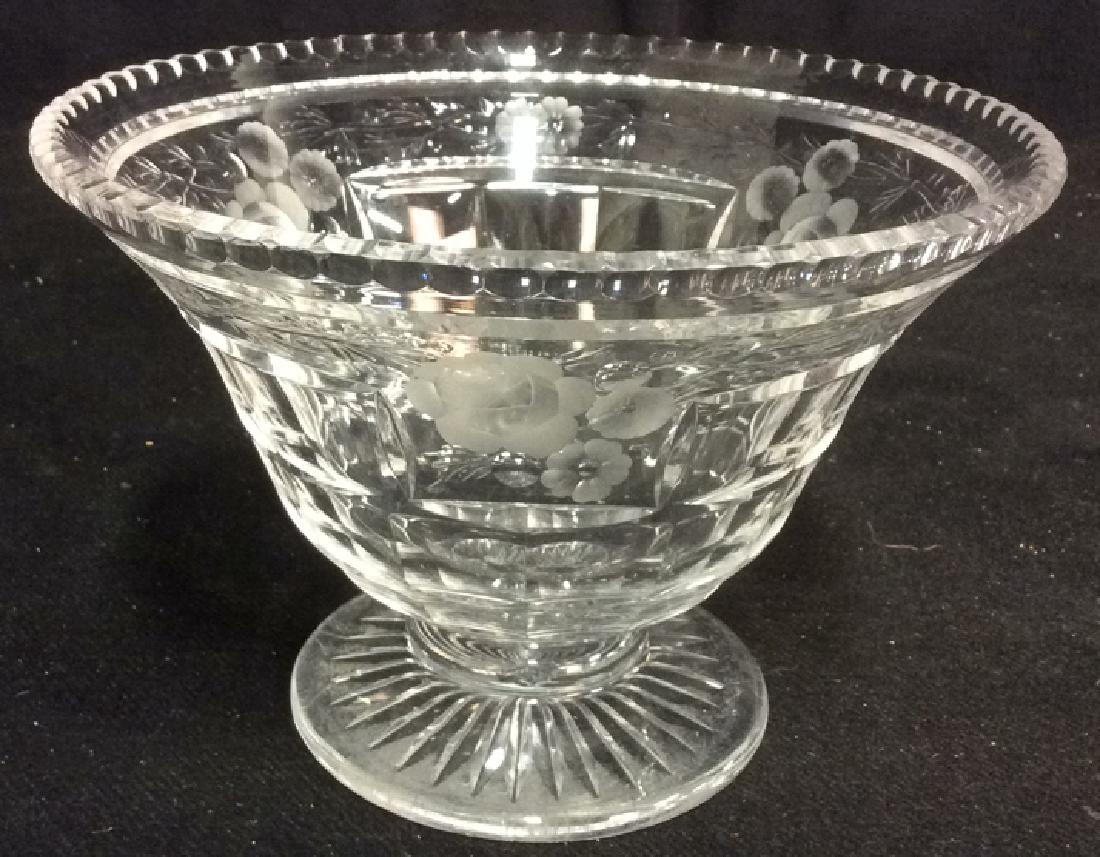 Vintage Brilliant Cut Crystal Footed Bowl (1 of 7)