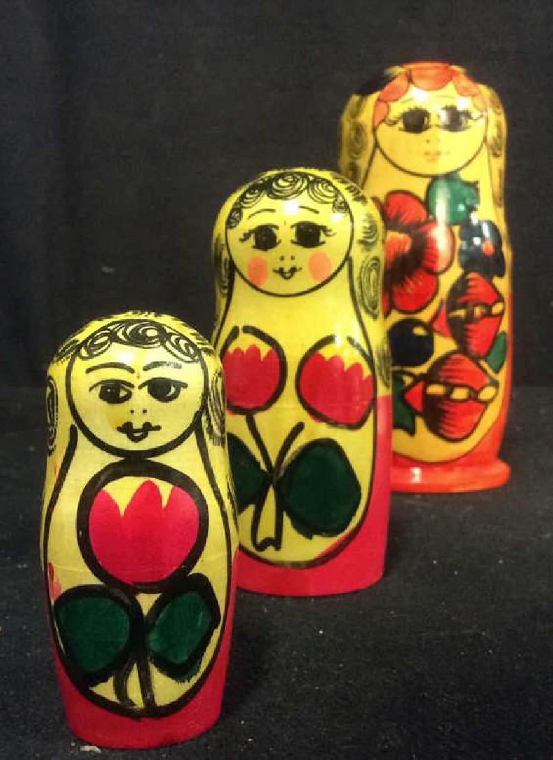 Lot 3 Russian Nesting Dolls (1 of 5)