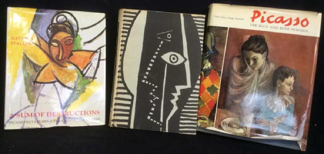 3 Picasso Art Coffee table books w Plates (1 of 12)