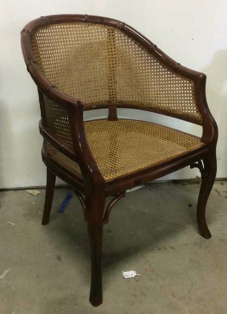 GRANGE Marked Wood Frame Arm Chair (1 of 9)