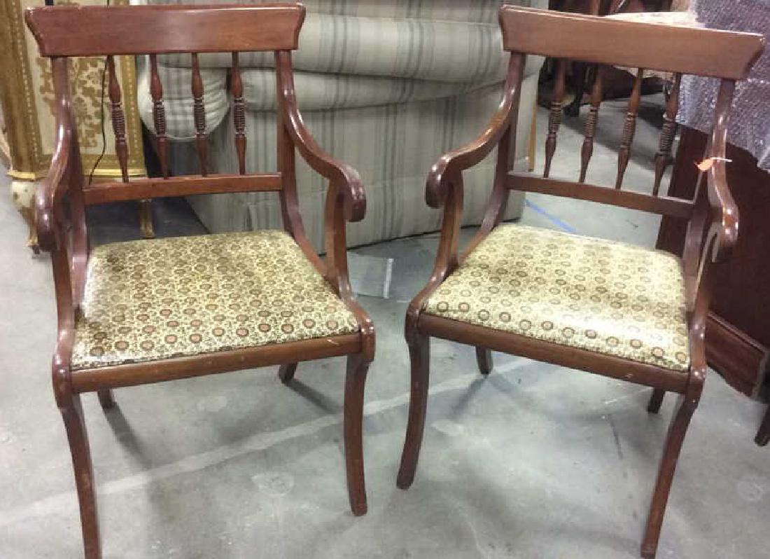 Pair Cherry Arms Chairs North Carolina (1 of 9)