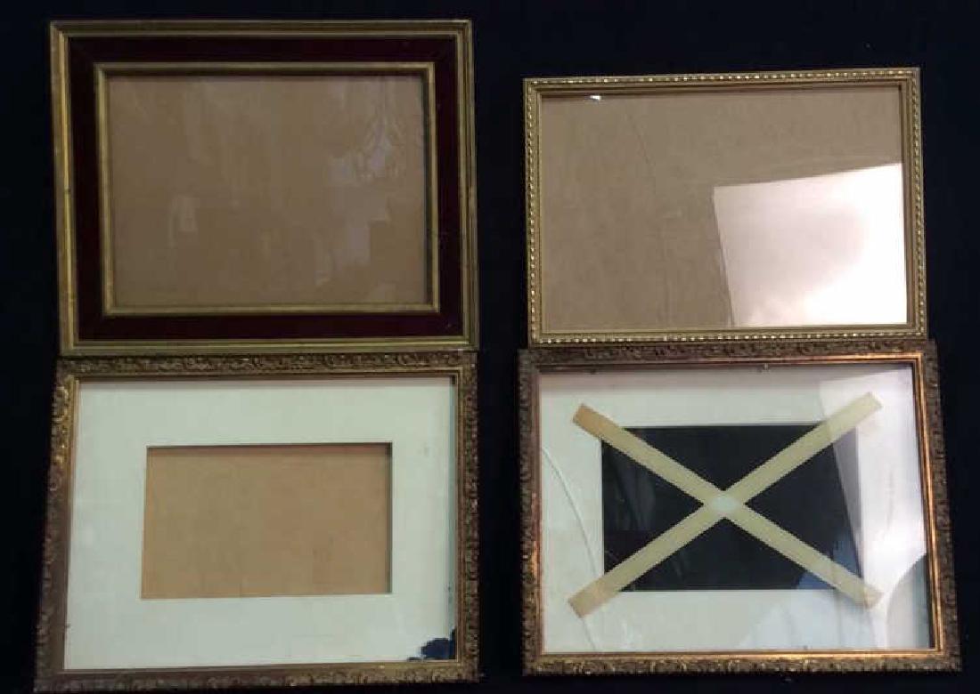 Lot 4 Antique Gold Toned Carved Picture Frames (1 of 10)