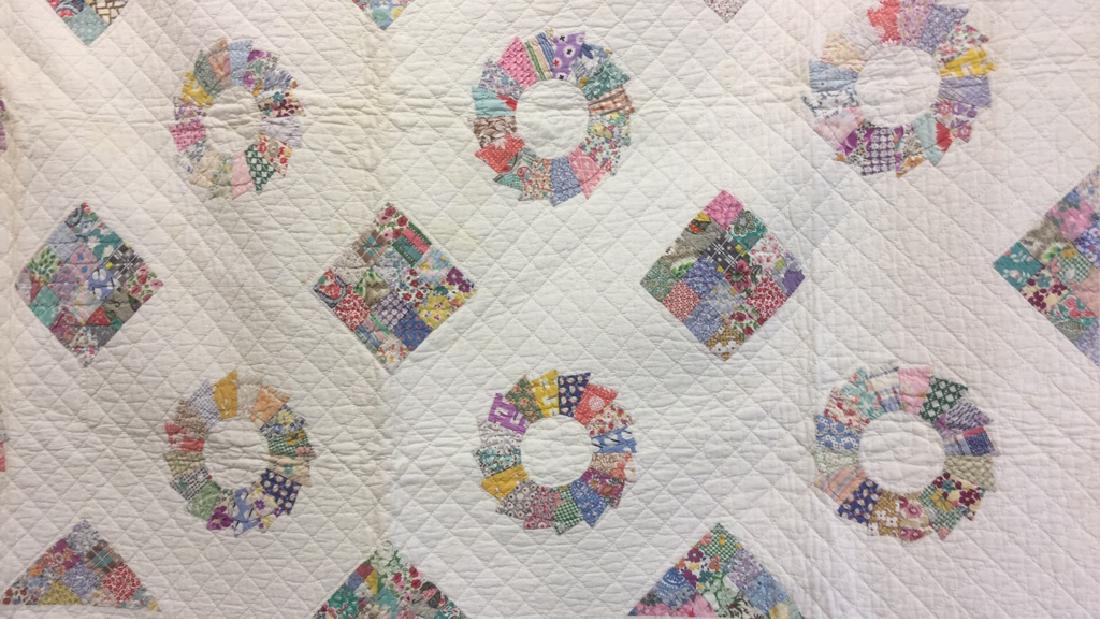 Pair Vintage Child's Handmade Quilts Dresden (1 of 10)