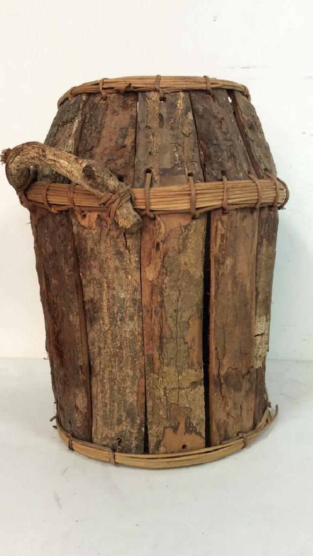Handled Wooden Basket (1 of 10)