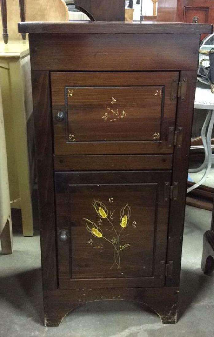 3 Compartment Wooden painted Cabinet (1 of 12)