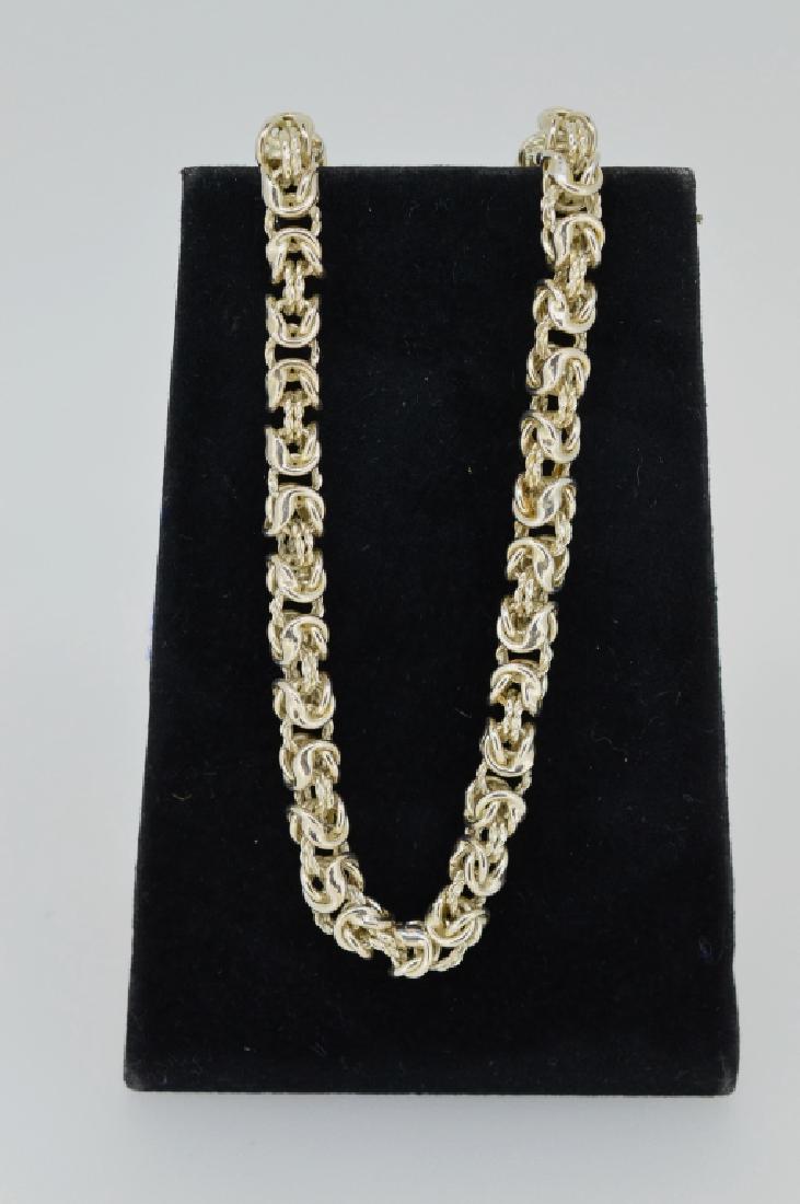 Milor 10" Sterling Silver Byzantine Style Bracelet (1 of 2)