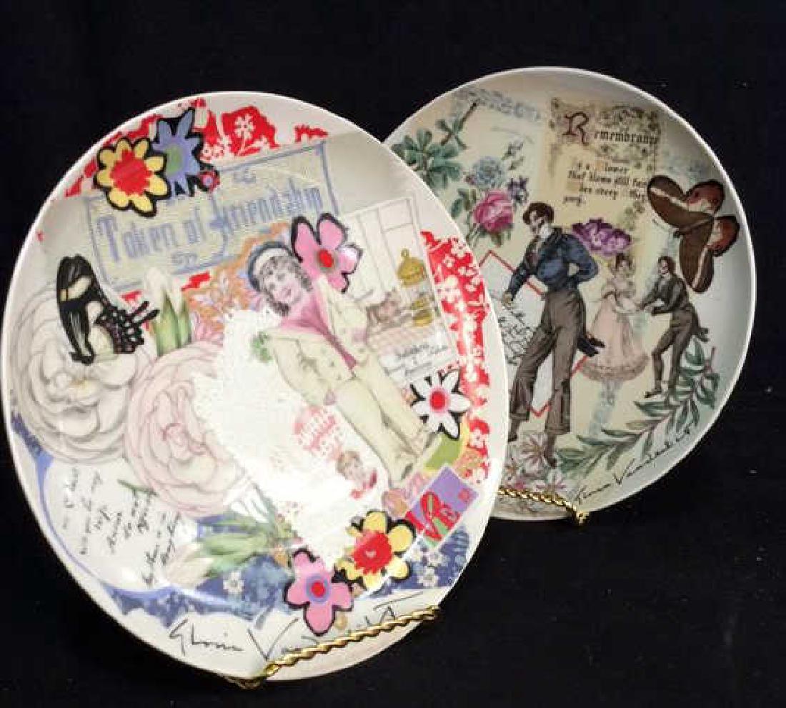 Lot 2 GLORIA VANDERBILT Collectible Ceramic Plates (1 of 10)