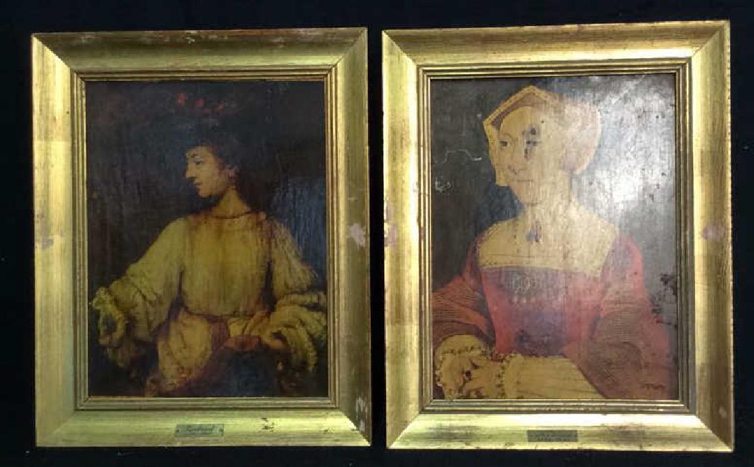 Lot 2 REMBRANT & Mr. HOLBEIN Textured Prints (1 of 15)
