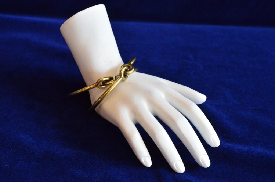 Pair of 6 1/2" Giles & Brother Slender Brass Finis (1 of 3)