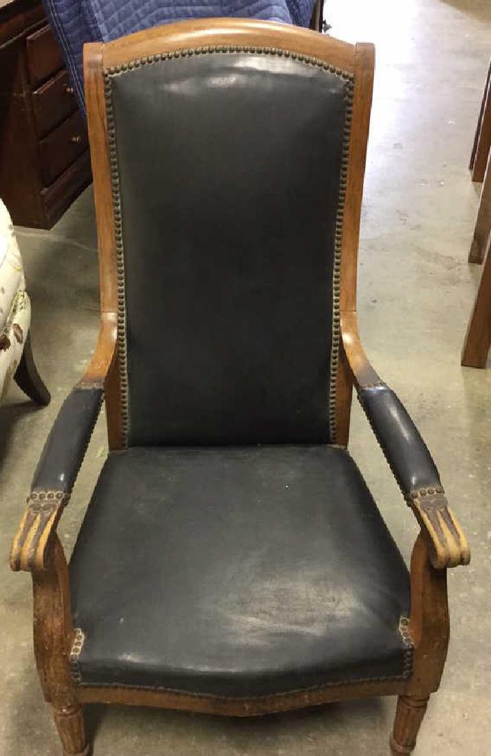 Vintage Leather  Fireside Arm Chair (1 of 8)