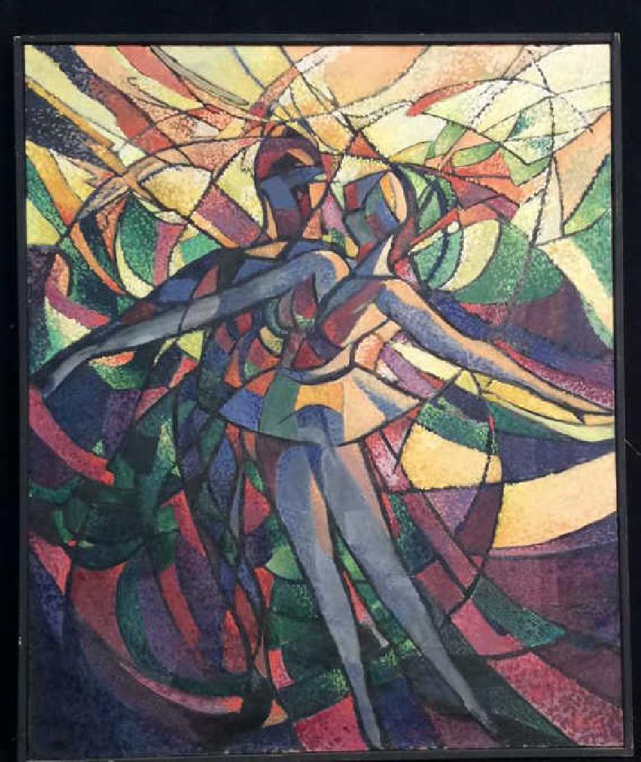 Cubist Style Painting of Couple Dancing (1 of 11)