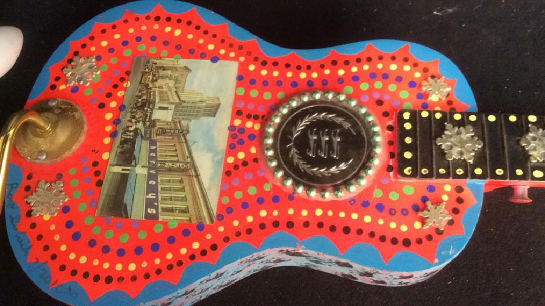 Mixed Media Electrified Guitar Artwork Sconce (1 of 10)