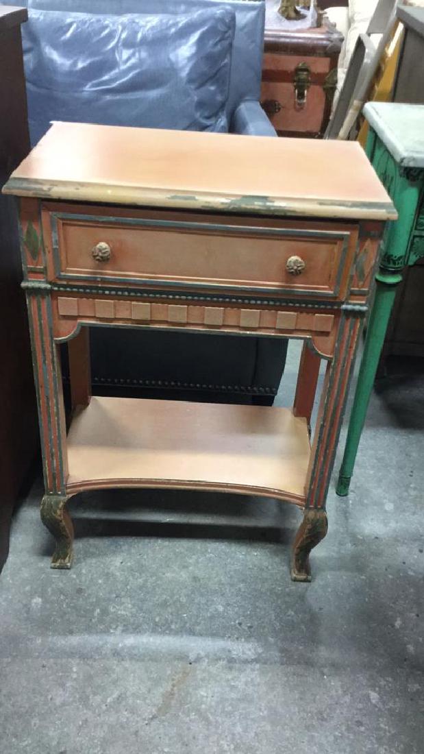 Vintage Hand Painted Nightstand (1 of 9)