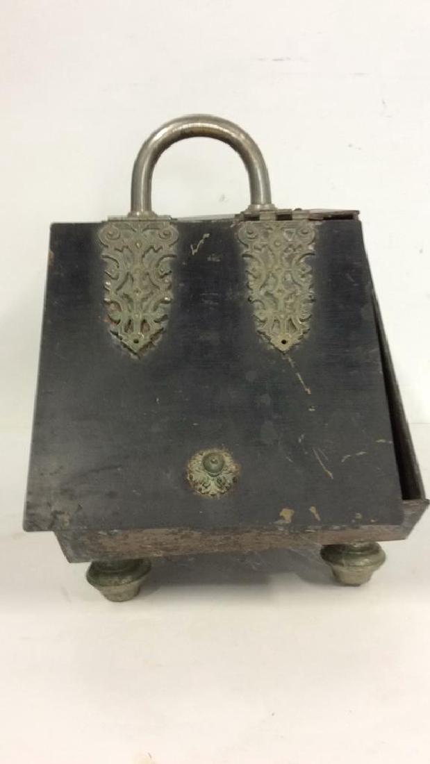 Black Tole Metal Antique Coal Bin (1 of 10)