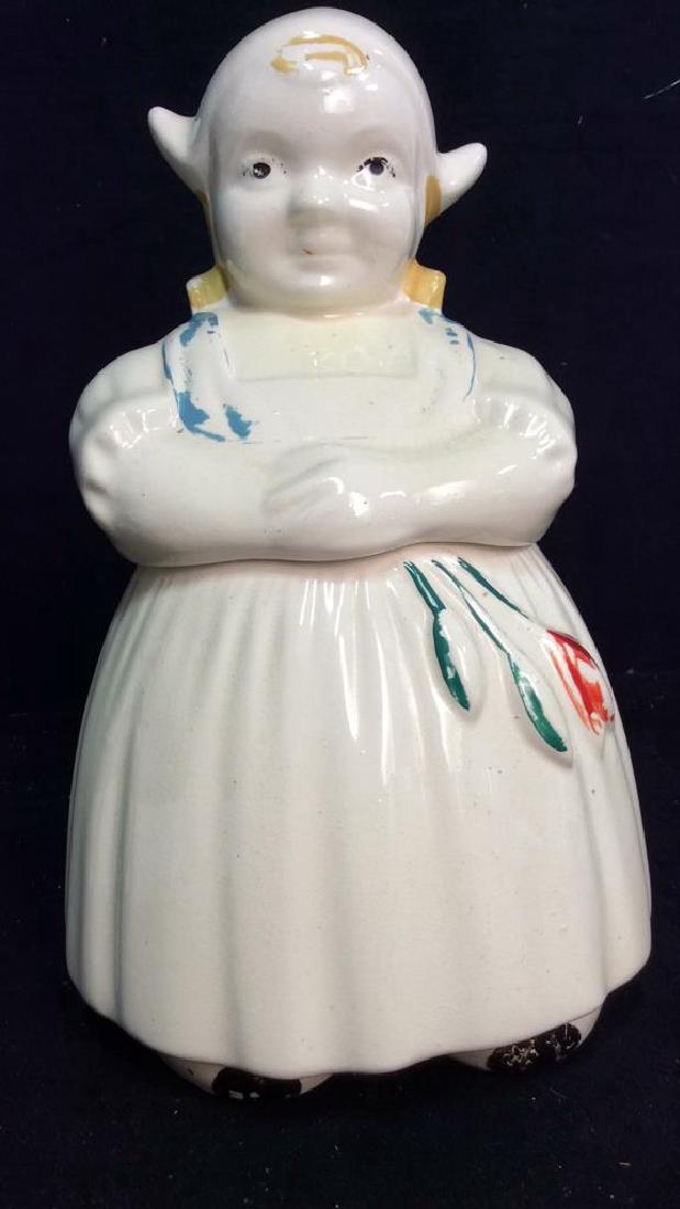 Vintage Ceramic Dutch Girl Cookie Jar