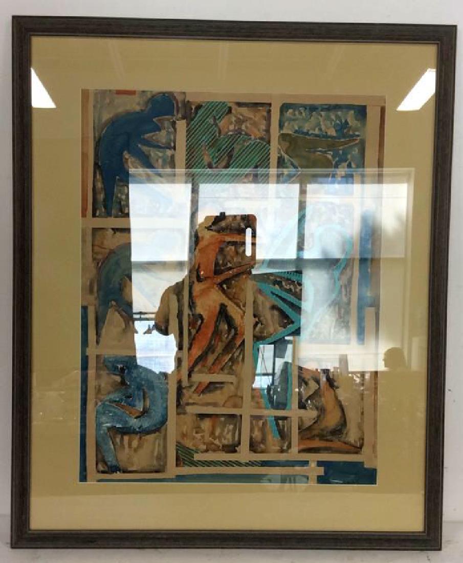 CORASICK Signed Framed Watercolor & Mixed Media (1 of 12)