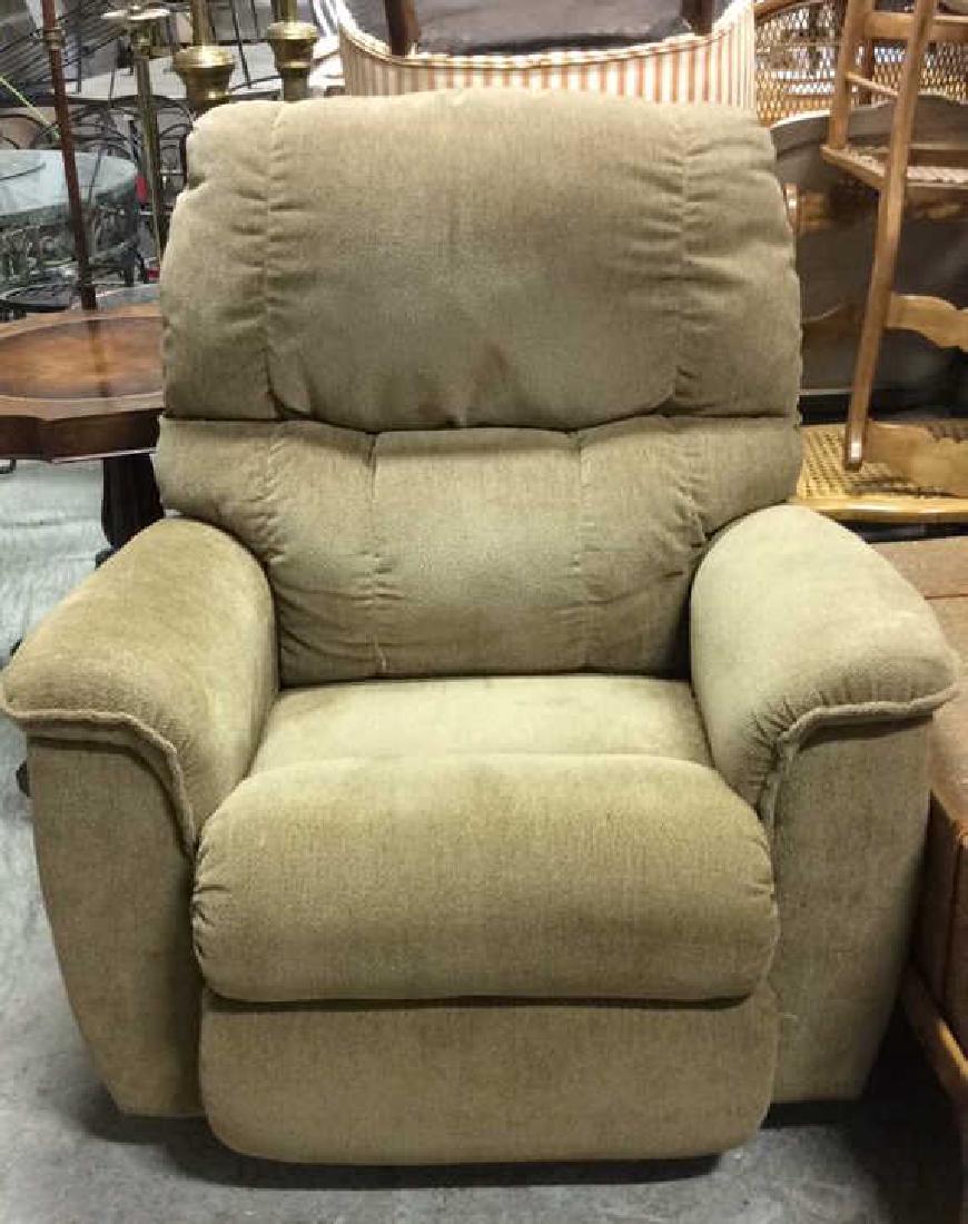 LA Z BOY Light Brown Toned Reclining Chair (1 of 10)
