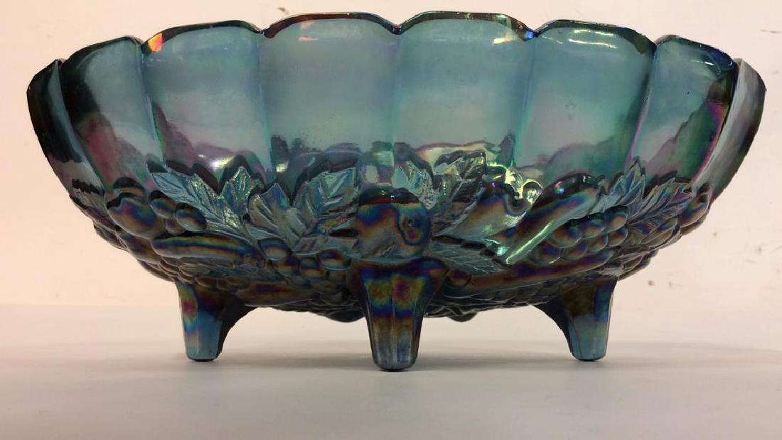 Amethyst/Blue Carnival Glass Bowl (1 of 10)