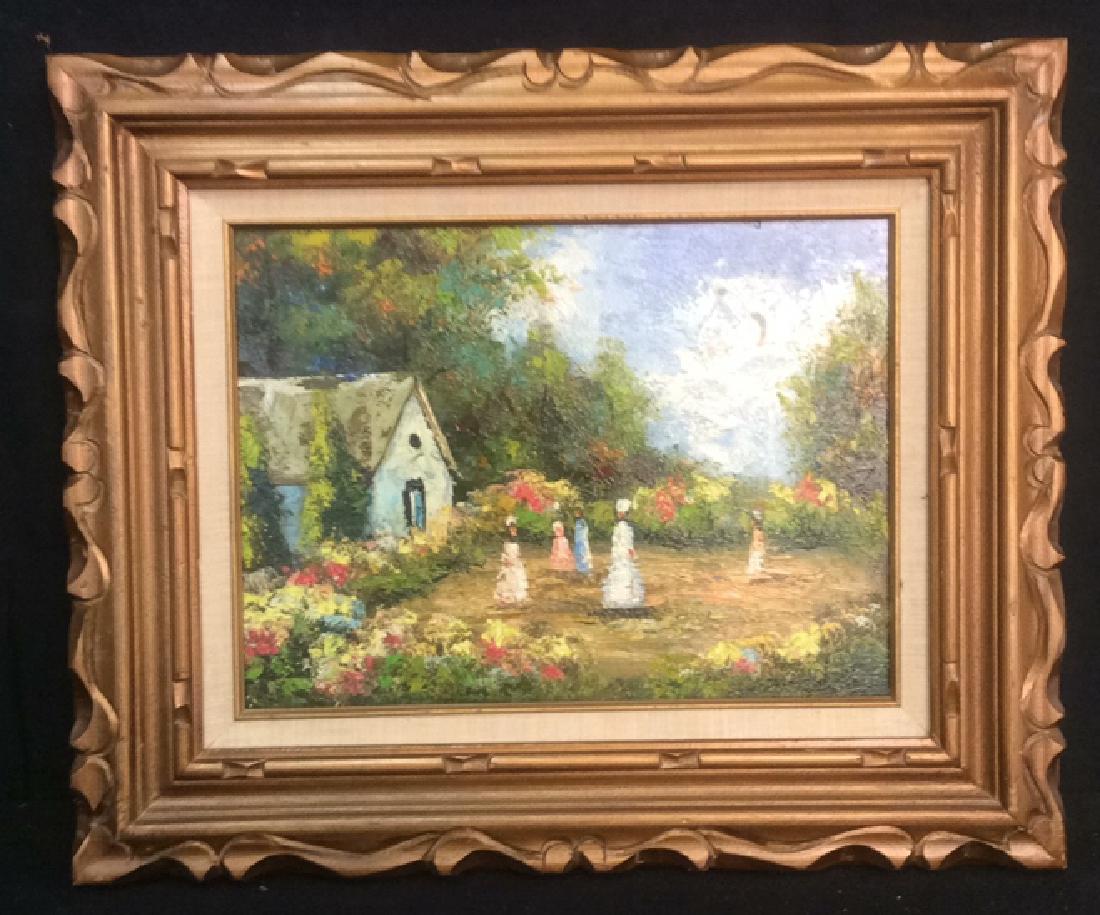 Professionally Framed Painting Of Small Village (1 of 10)