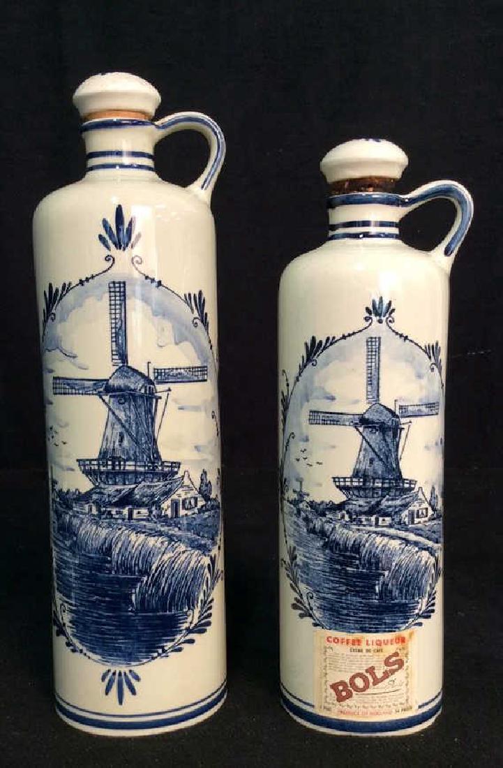 Lot 2 VINTAGE DELFT BLUE MADE IN HOLAND DECANTERS (1 of 11)