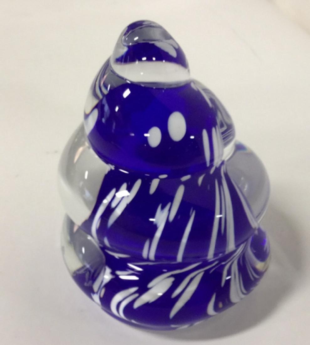 KOSTA BODA Signed Crystal Blue Tree (1 of 6)